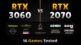 RTX 2070 vs RTX 3060  16 Games Tested  2070 vs 3060 [upl. by Ramos]