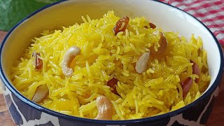 Traditional Zarda Recipe A Sweet Delight from Mughlai Cuisine  Zarda Pulao A Festive Rice Dessert [upl. by Bowerman607]