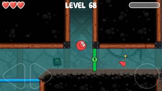 Red Ball 4  Into The Cave Level 68  Android Gameplay And Walkthrough [upl. by Annairam409]