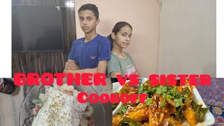 Brother Vs Sister cookoff challenge part 1 s24 [upl. by Petrick983]