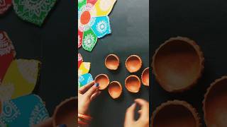 Diya decoration ideasDiwali Special diy diwali viral shorts youtubeshorts trending [upl. by Calista62]