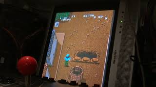 Guerrilla War 1987 SNK Arcade Gameplay Actual Hardware [upl. by Ahsienauq]