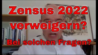 Zensus 2022 verweigern Bei diesen Fragen [upl. by Prader]