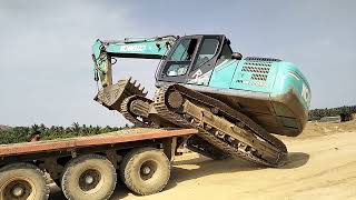 excavator roadways working tailor per machine kaise chadhta [upl. by Cattier611]