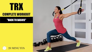 BEGINNER TRX WORKOUT  FULL BODY WITH WARM UP AND COOLDOWN INCLUDED [upl. by Ahsilahs]