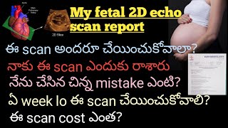 Fetal 2D echo scan in Telugu How to read and understand fetal 2D Echo report Yashu Telugu Ammai [upl. by Stambaugh]