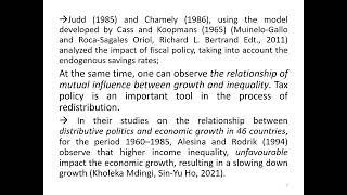 Some Elements Concerning the Relation Income Inequality Economic Growth Influence of Institutional [upl. by Birkle]