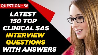 Clinical SAS Interview Questions and Answers for Freshers amp 2  3 Years Experienced  Question  58 [upl. by Reddin]