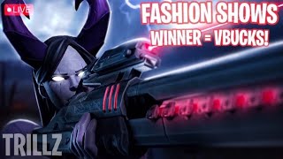 🔴REAL FORTNITE FASHION SHOW  SCRIMS LIVE 1 WIN  2500 VBUCK fashionshow [upl. by Helfant]