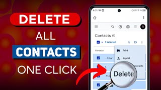 How To Delete All Phone Numbers From Mobile At One Click  How To Delete All Contacts From Gmail Id [upl. by Gertrude228]