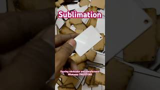 Sublimation mdf keyring wholesaler amp manufacturer sublimationmdf sublimationblanks shortfeed [upl. by Frey733]