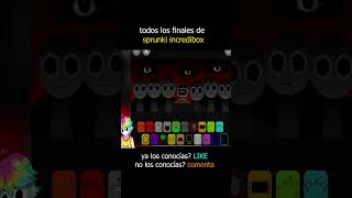 Todos los finales secretos de sprunki incredibox shorts sprunki [upl. by Maurita]