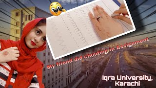 Iqra University Karachi main campus 3 days Vlog  Assignments and Uni Life  Afreen World [upl. by Letisha557]