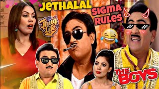 The Boys Thug Life Jethalal  Funniest 🤣 Sigma Attitude Rules Jethalal Thug Life Compilation [upl. by Leinto]