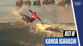 🇯🇵 Kanoa Igarashis BEST Waves on the roadtoparis2024 [upl. by Stortz]