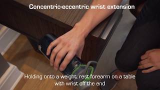 Wrist Extension Exercise  Concentric amp Eccentric [upl. by Enoj]