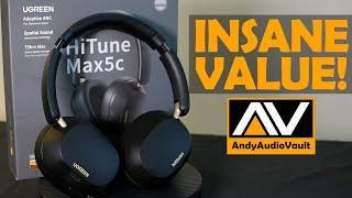 UGREEN HiTune Max5C Active Noise Cancellation Headphone Review [upl. by Standush]