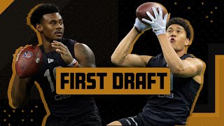 Mel Kiper Jr and Todd McShay reveal their NEW top 10 NFL Draft picks in Mock 35  First Draft [upl. by Auqkinahs]