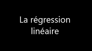 La régression linéaire quelques explications [upl. by Karoline]