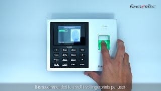 TA500  Fingerprint Enrollment [upl. by Ahsinrad]