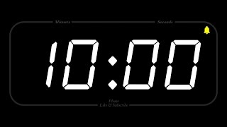 10 MINUET  TIMER amp ALARM  Full HD  COUNTDOWN [upl. by Nirrad]