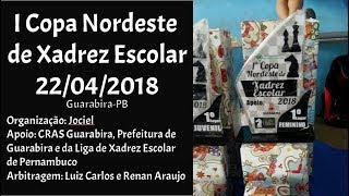 I Copa Nordeste de Xadrez Escolar em GuarabiraPB [upl. by Anelle908]