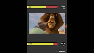 Madagascar 2 Alex vs Nana with healthbars [upl. by Krucik22]