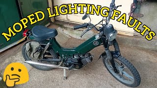 Moped lights not working Lets find out why moped tomos vintagemoped [upl. by Alletsirhc319]