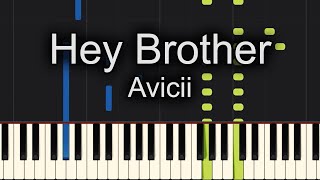 Hey Brother Avicii Piano Tutorial Synthesia [upl. by Eat813]