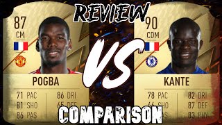 KANTE 90 VS POGBA 87  FIFA 22 PLAYER REVIEW  FIFA 22 ULTIMATE TEAM [upl. by Packer]