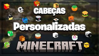 Como TER Cabeças CUSTOMIZADAS no MINECRAFT  2024 [upl. by Mylor]