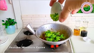 ASMR Cooking BEEF and BROCCOLi Recipe Miniature Functional Toy Kitchen MINIATURE REAL FOOD COOKING [upl. by Ranice]