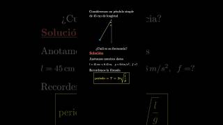 Péndulo simple physics pendulum frequency física pendulo frecuencia maths [upl. by Calabrese428]