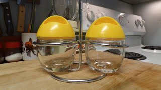 How to Poach Eggs in an Egg Coddler  Pyrex Glass made in FRANCE [upl. by Cirtap412]