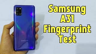 Samsung Galaxy A31 Fingerprint Test [upl. by Andromede]