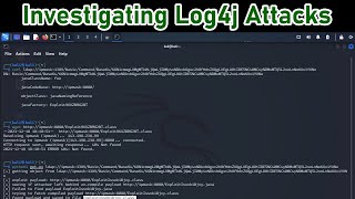 Investigating a Log4j Malware Attack CVE202144228 [upl. by Yldarb]