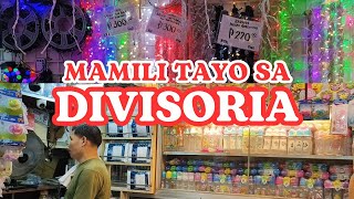 DIVISORIA VLOG NAMILI KAMI NG PANINDA SA BOTIKA CHRISTMAS DECOR MURANG ILAW SA SOLER ATBP [upl. by Rattray]