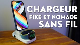 CHARGEUR SANS FIL avec batterie intégrée  le BENKS 5 in 1 STAND [upl. by Hcurab]