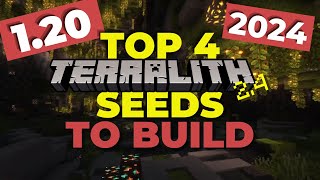 TOP 4 SEEDS Perfect to Build  Minecraft Terralith 24 [upl. by Einneb]