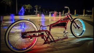 Full Custom Built Lowrider Bicycle In 12 min [upl. by Cardew]