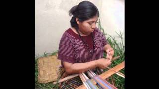 Setting up the loom for Backstrap Weaving and a demonstration of Mayan Embroidery [upl. by Yenruoc162]