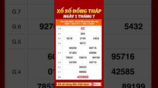 Xổ Số Đồng Tháp ngày 1 tháng 7 xsdt [upl. by Llemert]