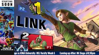 SSBU  R6  31424  NSL Open Week 6 vs Iona  Kirkwood  Spring 2024 [upl. by Enylorac]