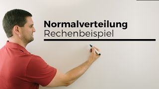 Normalverteilung Rechenbeispiel Stochastik Statistik Mathe by Daniel Jung [upl. by Tace]