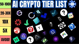 ULTIMATE AI CRYPTO TIER LIST FOR 2025 5100X 🤖🚀 aicrypto tierlist [upl. by Osanna]