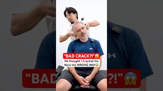 I Cracked him WRONG😱 neckpain Chiropractic Trending shorts [upl. by Galina]