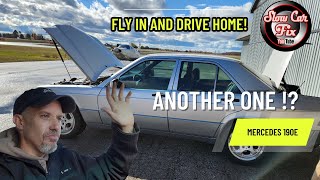 Flying In to Pick Up a Mystery Mercedes 190E amp Driving It 45 Hours Home [upl. by Aivyls]