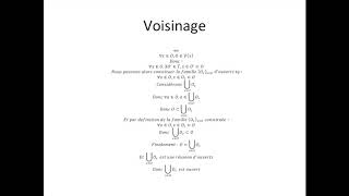 Espaces topologiques partie 6  Voisinage [upl. by Standley]