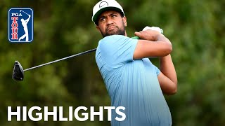 Tony Finau goes low to separate from the field  Round 2  Cadence Bank  2022 [upl. by Nythsa]