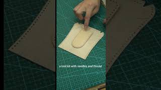 This kind of bag kit truly exists❤️ sewing christmasgift diybag shorts sewingtutorial leather [upl. by Schoenfelder]